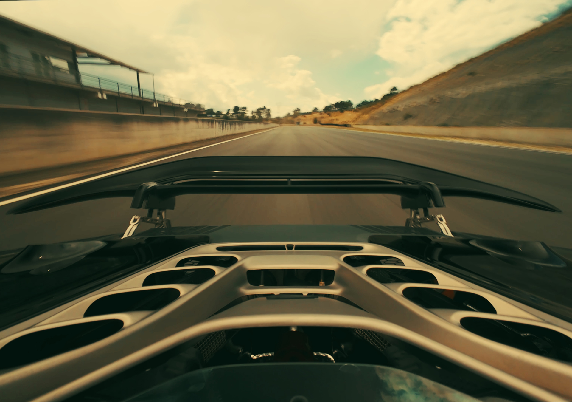 A shot of the back air vents on the McLaren W1.