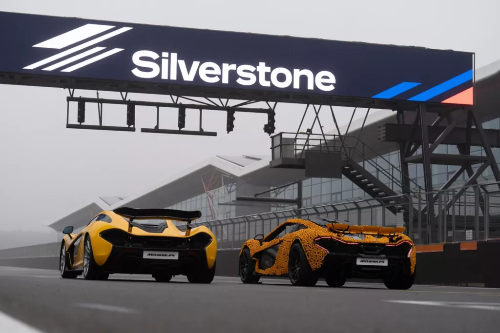 Lando Norris Drives LEGO P1™ at Silverstone