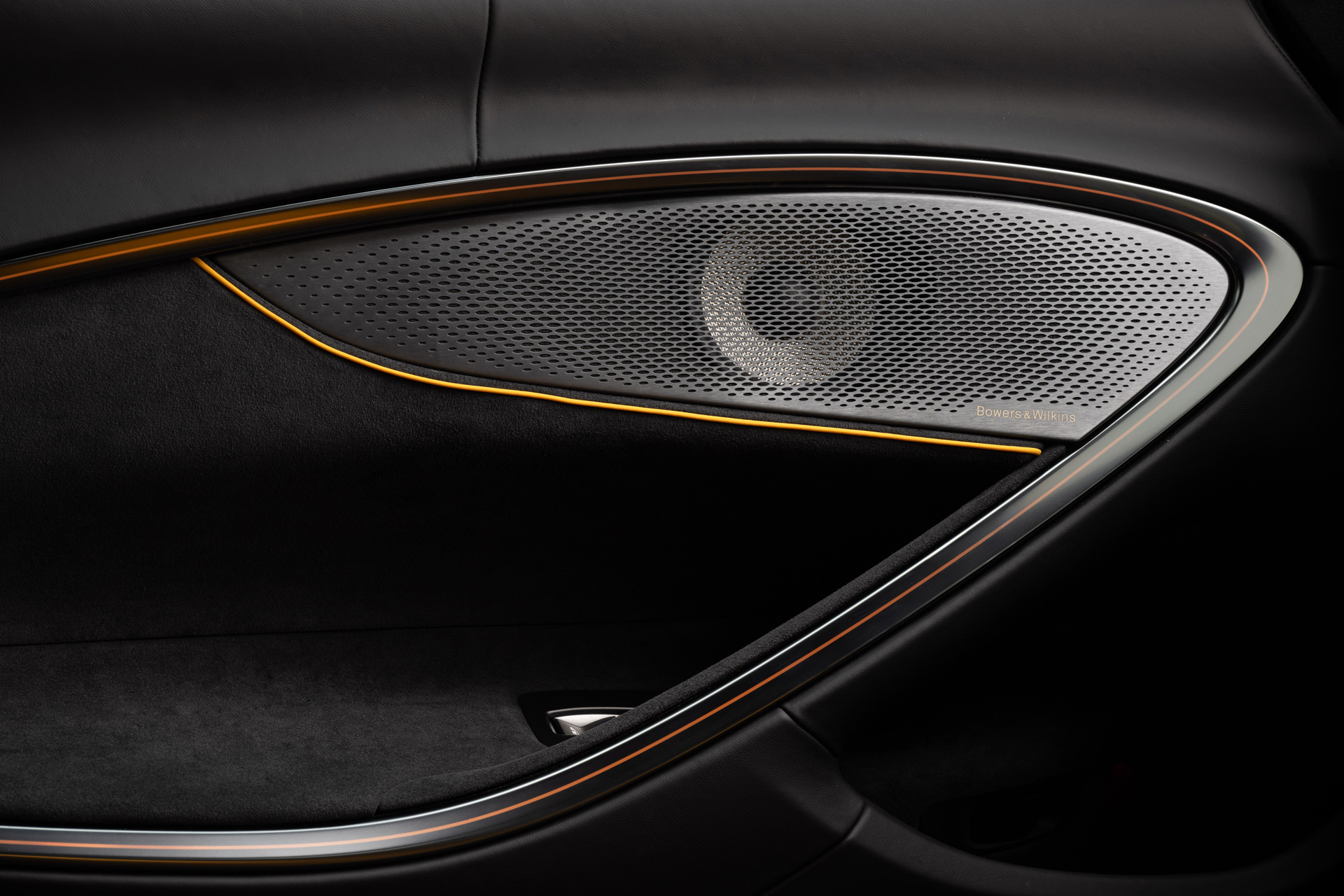 Bowers & Wilkins speaker built into the McLaren interior.